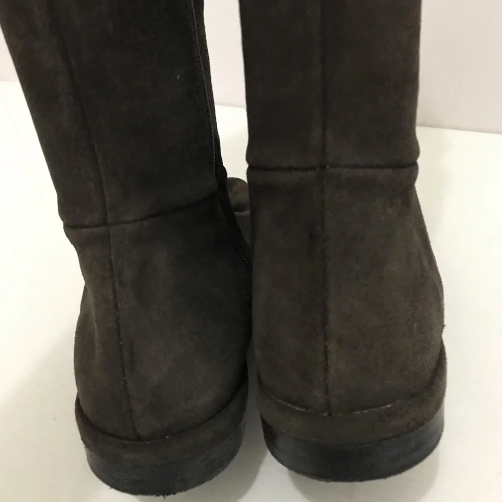 Eric Michael Dark Brown Suede Boots Size 40